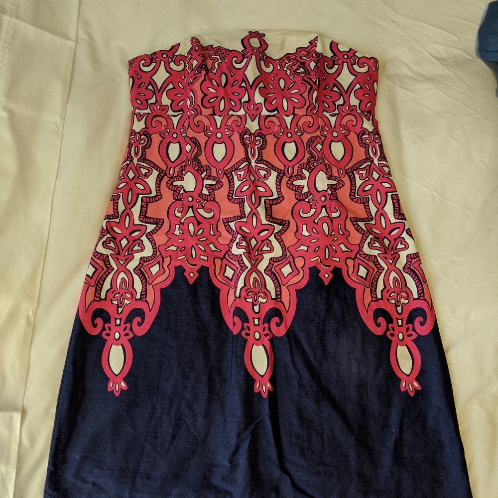 Strapless Lilly Pulitzer Chorus Girl Bowen Dress